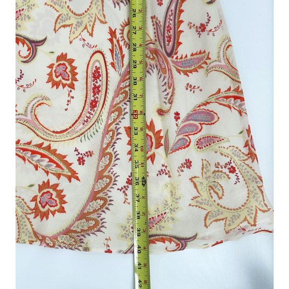 VTG Y2K 90s Express Silk Babydoll Slip Midi Dress 7/8 Coquette Fairy Whimsy - Picture 10 of 10